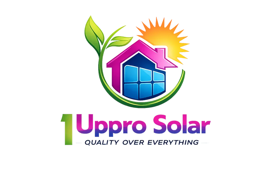 1Up Pro Solar and Electric logo, after