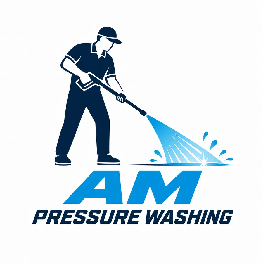 AM Pressure Washing logo, after