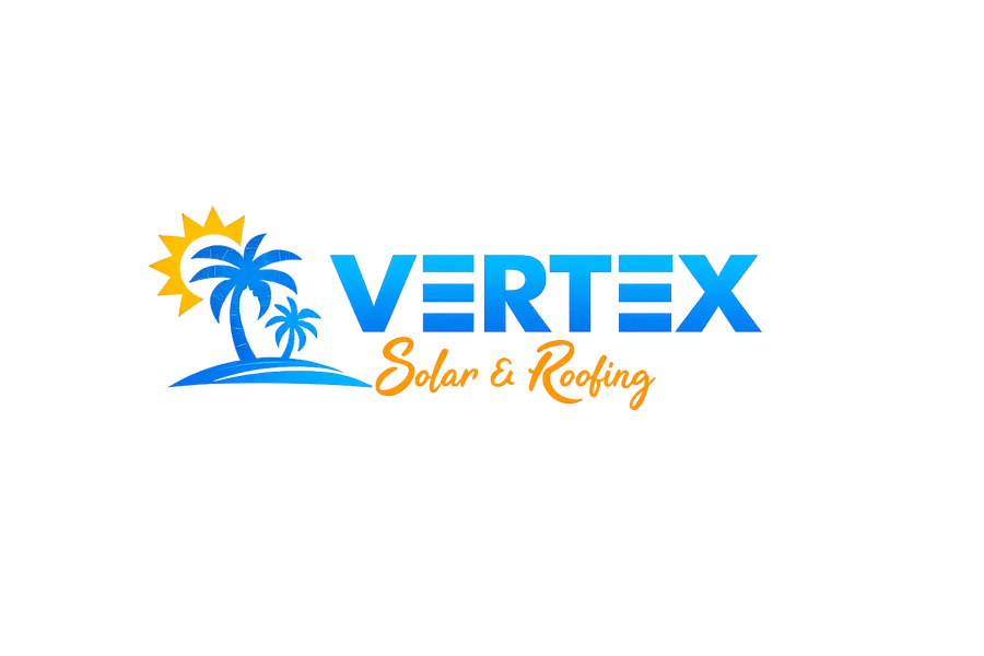 Vertex Solar and Roofing logo, after
