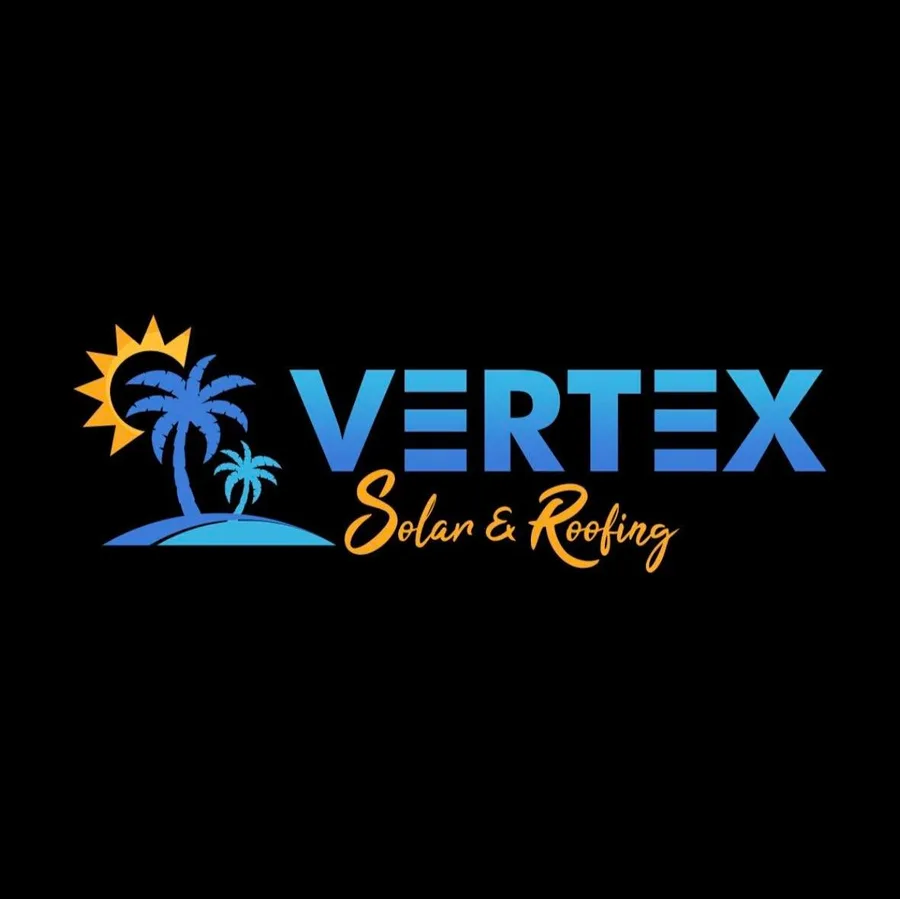 Vertex Solar and Roofing logo, before