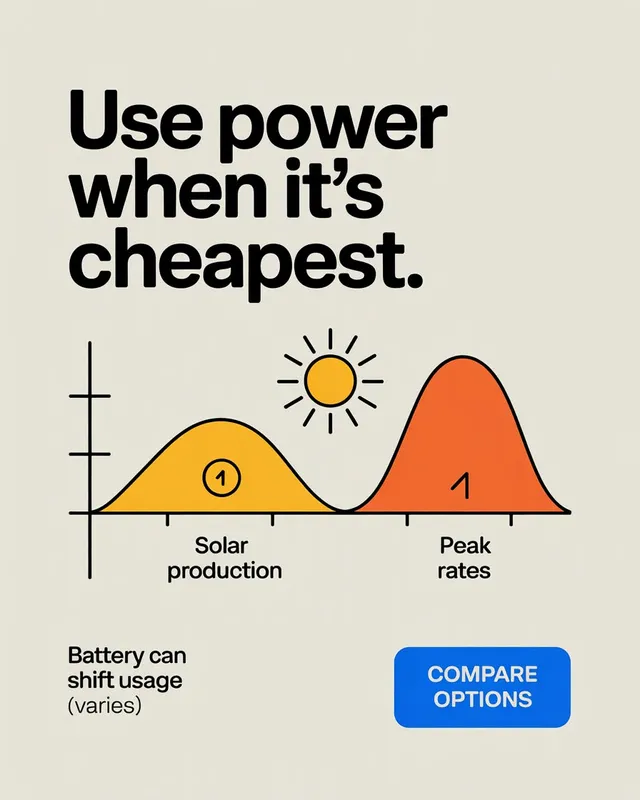 Sample ad creative: use power when it is cheapest