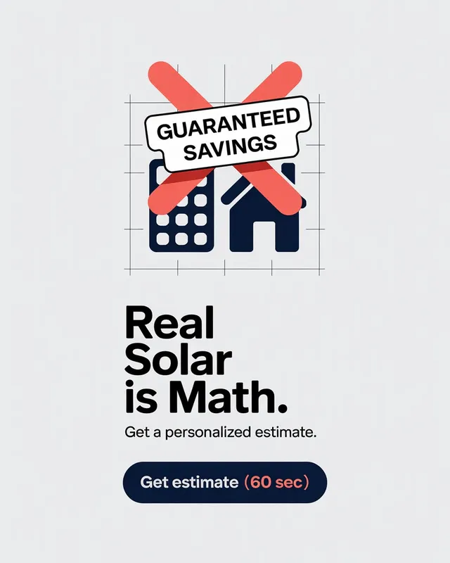 Sample ad creative: real solar is math, not hype