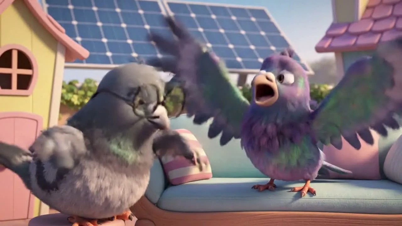 Sample video hook: the pigeon therapist
